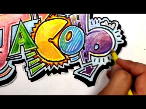 how to draw a cool letter t