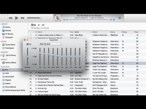 how to boost bass on mac