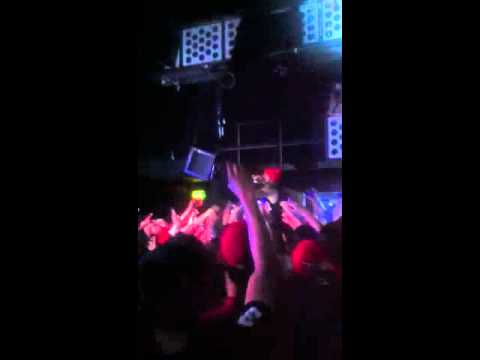 crowd surfing at Bristol O2 academy performing lap dan