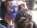 Holding their breath until blue in the face Holding their breath until blue in the face