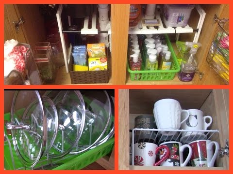 how to organize kitchen cabinets
