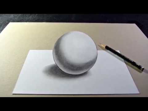 video-linktoworks-How to Draw a 3D Ball with Pencil
