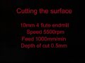 Homebuildt CNC mill demo.