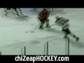 http://www.chizeaphockey.com

here are some hockey goals, fights, and highlights from a random week in november 2008. these awesome hockey highlights show us that the rest of the 2008-2009 nhl hockey season is going to be exciting to watch. i tried to summarize as much of the nhl hockey action below as i could that i put in the video:

-michael komisarek (montreal canadiens) vs milan lucic (boston bruins) awesome hockey fight.
-evengi malkin (pittsburgh penguins) scores sweet goal.
-zack stortini (edmonton oilers) makes a big hit with the classic alternate oilers hockey jersey.
-doug weight passes to bill guerin (new york islanders) for a sweet tap-in goal against the ottawa senators.
-mark recchi (tampa bay lightning) comes in and snipes a goal on chris osgood (detroit redwings)
-andrew brunette (minnesota lightning) shelfs a goal on the coyote goalie. 
-vincent lecavalier (tampa bay lightning) spits blood.
-tomas plekanec (montreal canadiens) wins a defensive zone faceoff back into his own net on montreal goalie carey price.
-alexander ovechkin (washington capitals) scores a nice hockey goal and celebrates as usual.
-shane doan (phoenix coyotes) scroes a sweet hockey goal.
-brandon dubinsky (new york rangers) vs dainius zubrus (new jersey devils) fight.
-henrik tallinder (buffalo sabres) snipe a nhl hockey goal on jose theodore (st. louis blues).
-alexander ovechkin (washington capitals) celebrates nhl goal.
-alexander semin (washington capitals) hockey goal.
-dustin byfuglien (chicago blackhawks) vs shawn thornton (boston bruins) hockey fight.
-hot carolina hurricanes cheerleader.
-zdeno chara (boston bruins) punches out colin fraser (chicago blackhawks).
-eric staal (carolina hurricanes) hockey goal.
-alexander ovechkin (washington capitals) to alexander semin (washington capitals) goal.
-david koci (st. louis blues) vs andrew peters (buffalo sabres) fight.
-patrick kane (chicago blackhawks) goal.
-taylor pyatt (vancouver canucks) shootout goal.
-christopher higgins (montreal canadiens) breakaway goal.
-alexandre picard (ottawa senators) big hockey hit.
-awesome sydney crosby (pittsburgh penguins) hockey goal.
-darren mccarty (detroit red wings) goal against pittsburgh penguins.
-tomas holmstrom (detroit red wings) goal agaist pittsurgh penguins.
-maxim lapierre (montreal canadiens) big hit on ottawa senators.
-danny briere (philadelphia flyers) goal.
-mike richards (philadelphia flyers) hockey goal.
-franzen (detroit red wings) goal.
-tomas plekanec (montreal canadiens) big hit on dany heatley (ottawa senators).
-christopher higgins (montreal canadiens) goal.
-christopher higgins (montreal canadiens) breakaway top shelf shootout goal.
-staal (piitsburgh penguins) goal.
-alexei ponikarovsky (toronto maple leafs) goal.
-jerome iginal (calgary flames) hockey goal.
-jarret stoll (los angeles kings) goal.
-phaneuf (calgary flames) goal.
-toni lydman (buffalo sabres) hits dennis widemen (boston bruins).
-thomas vanek (buffalo sabres) snipe goal.
-chris drury (new york ranger) breakway wrist shot goal.
-ryan getzlaf (anaheim ducks) hockey goal against washington capitals.
-awesome kyle wellwood (vancouver canucks) breakaway goal on henrik lundqvist (new york rangers).
-mike green (washington capitals) slapshot goal.
-viktor kozlov (washington capitals) assists sweet goal to nicklas backstrom (washington capitals)
-canucks vs rangers disallowed goal
-bobby ryan (anaheim ducks) goal.
-pavol demitra (vancouver canucks) nhl goal on henrik lundqvist (new york rangers).
-carey price (montreal canadiens) amazing breakaway save on ottawa senators.
-kris versteeg (chicago blackhawks) nhl goal.