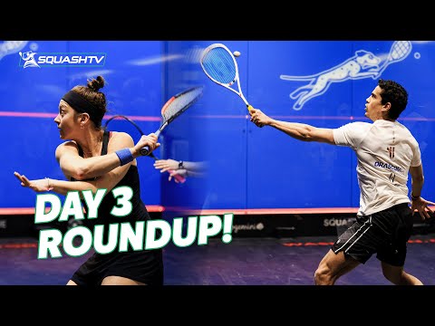 ACTION PACKED Matches at Quarter Finals Day at Squash On Fire 2024 