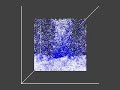 ~130 000 particles gas explosion simulation. Coloring based on velocity.GPU used: GF 8400M GS, 16 cores @ 400 mhz with 128 MB dedicated memory @ 400 mhz.This is slightly modified sample from CUDA SDK. I have changed all algorithms from 3d to 2d, thanks to that, now program use 50% less memory and is 30% faster (maximum ~800 000 - 900 000 particles with 0.5 - 1 fps, and 32768 particles @ 35-40 fps). Why 2D? Because 3D with 350 000 partciles were giving too low resolution and accuracy. Even 130 000 particles in 2D gives much more realistic effects.Second change was dynamic coloring based on particle's velocity (blue high speed, white low speed). For now its linear scale, based on average velocity at specified frame. In future I plan to change it to constant logarithmic scale. Unfortunatelly at the moment coloring slows down rendering by about 10-20%Last change was adding diffusion effect (before calculating every frame adding smal random velocity vector).I think effect is prety good :) More changes are on the way :)NVIDIA CUDA site http://www.nvidia.com/object/cuda_home.html