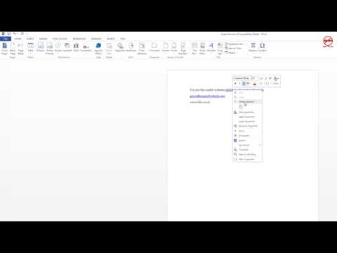 how to attach hyperlink in word