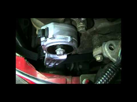 Changing the serpentine belt on a Grand Am