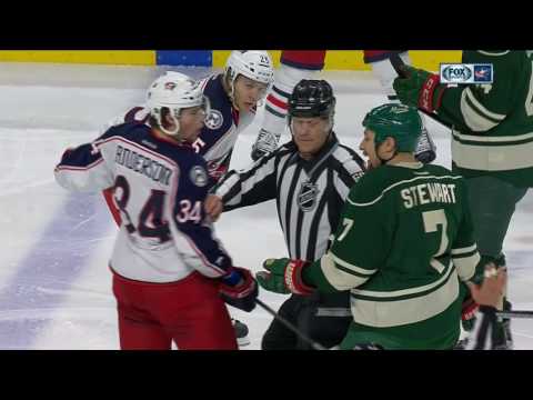 Video: Gotta See It: Multiple fights break out between Blue Jackets & Wild