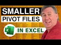 videos de MrExcel's Learn Excel #857 - Smaller Pivot Files
