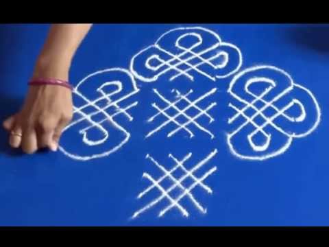 how to draw rangoli