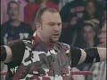 judgement day 2001
tag team turmoil match to determine the #1 contenders for the wwf tag team titles.
the apa vs. perry saturn&dean malenko vs. x-factor vs. the dudley boys vs. the hardy boyz vs. chris jericho&chris benoit vs. edge&christian.
part 1 of 4