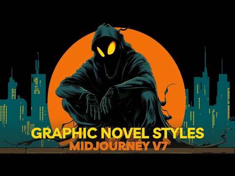 25 GRAPHIC NOVEL Midjourney v7 SREF styles