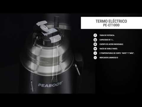 TERMO ELECTRICO C/ MATE PEABODY PE-ET1000N