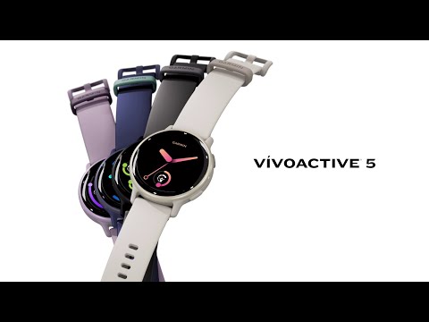 Garmin Vivoactive 5 Smartwatch 30.4mm Slate Aluminum Bezel Black