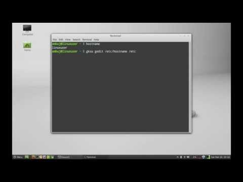 how to change hostname in linux
