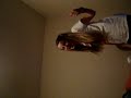 Alyssa falls off the bed Alyssa falls off the bed