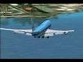 FSX KLM Boeing 747-400 landing at St. Maarten