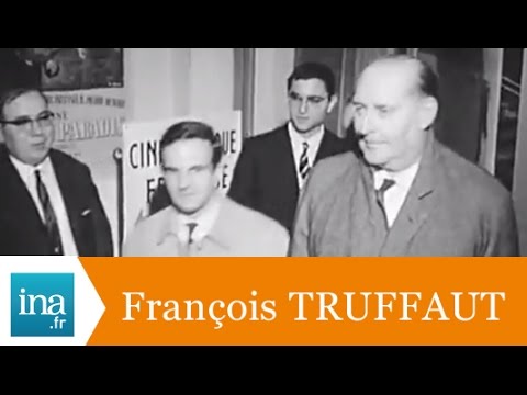 Henry Langlois, François Truffaut et Roberto Rosselini à la cinémathèque de Lyon - Archive INA