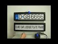 Click here to watch this video Privacy Shield Remote license plate Frame