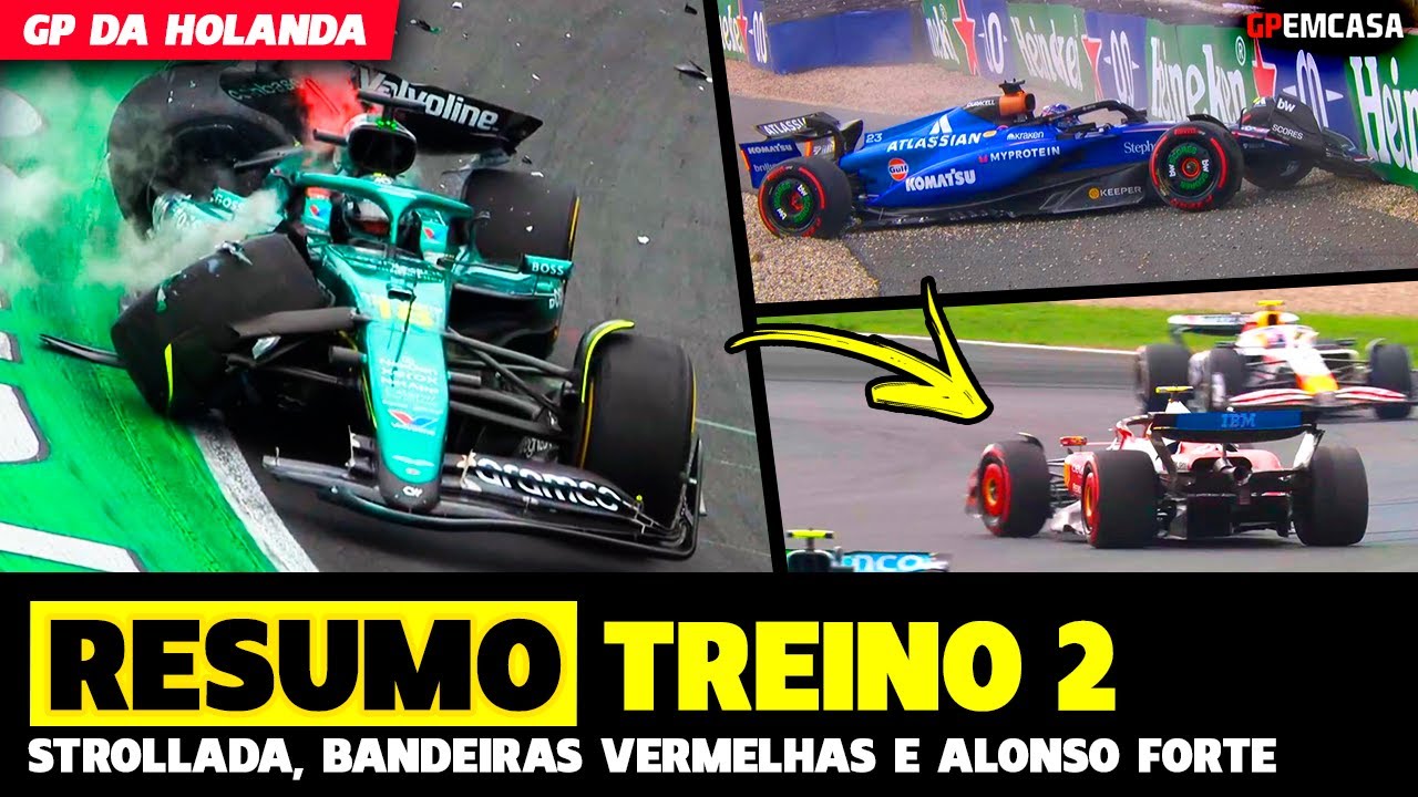 🚨Tl2: Strollada Violenta, Bandeiras Vermelhas, Alonso Forte E Bortoleto P13 | Fórmula 1 | Gp Em Casa