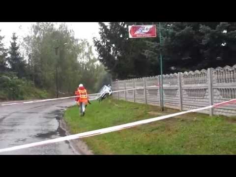 Wypadek Janczaka Rajd Nadwiślański Dys 27.09.2014 Wypadek Janczaka Rajd Nadwiślański Dys 27.09.2014
