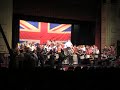 Wirral Pipe Band on stage - Highland Cathedral