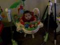 Rodney Jr in his jumperoo
