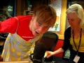 Patience from the Grates sent a few garments through to Marieke and the guys try them on in the studio.