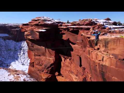 World's Most Insane Rope Swing Ever!!! Canyon Cliff Jump HD