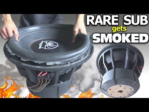 BLOWING a $1000 SUBWOOFER... in 3 Minutes?? RARE 18