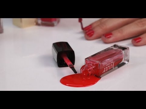 how to remove nail polish from leather