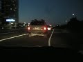 sunset on the freeway