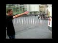 Lem Villemin, stylish as ever, somehow busted a nollie 360 inward heel down a 5 stair at MACBA