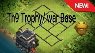 Best th9 throphy base Clash of clans