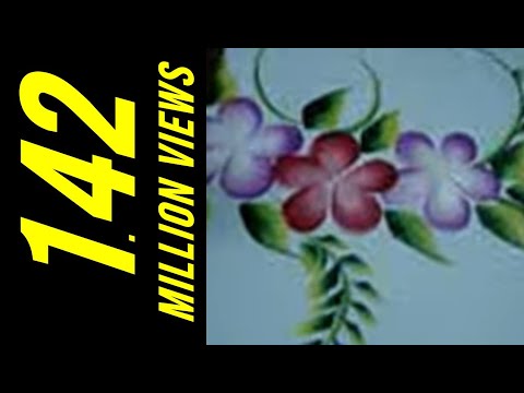 flower painting - painting flowers made easy by Ramesh Krish, kerala.