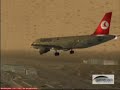 Turkish Airlines A320 Landing in Frankfurt EDDF