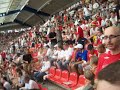 The Frakenstadion in Nurenburg, prior to kick-off in the England v. Trinindad  Tobago match