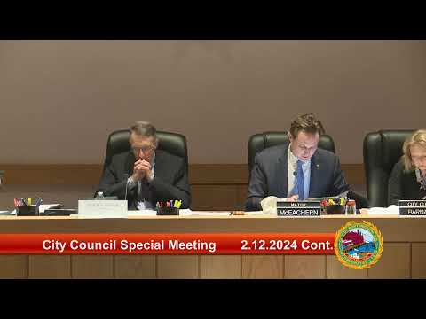 Continuance of 2.12.2024 City Council Special Meeting