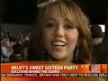 Miley Cyrus Celebrating her Sweet 16 Birthday Party at Disneyland+Interview (FULL+HQ)