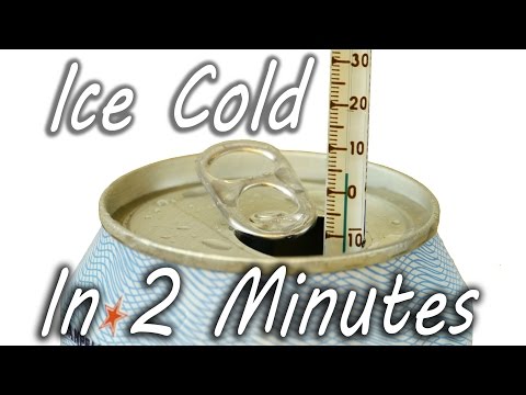LIFEHACK: How to chill a can of BEER or SODA in TWO MINUTES!