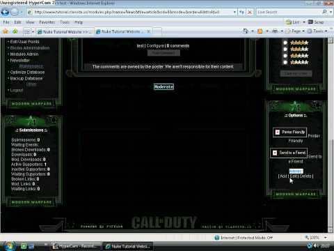 PHPNuke Tutorial - Controlling Your Website / HomePag ...