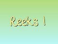 Flikken reeks 1