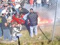 Flame Burnout on Motorcycle