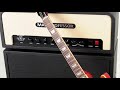 Mad Professor MP101 amp played with a Les Paul into Mad Professor cabinet with 4x12 Celestion G12H speakers.