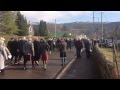 Memorial parade through Killin for the late Chief of Clan MacNab, J.C.Macnab of Macnab