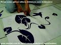 Como aplicar stikers ( adesivos para ambientes )