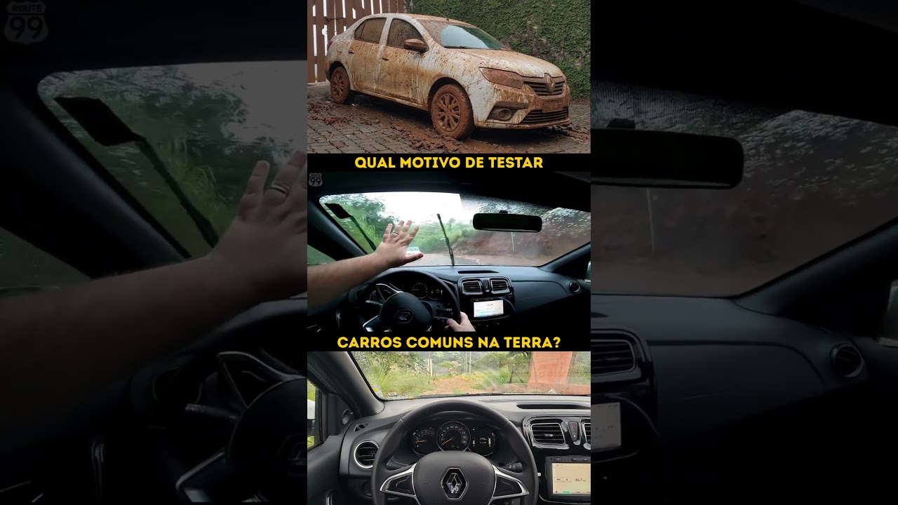 Testar carros comuns em estrada de terra faz muito sentido!!! #renaultlogan