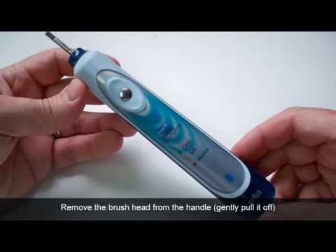 how to change rechargeable battery oral-b toothbrush