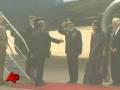 Raw Video: Sec. Rice Arrives in India